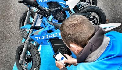 Remote control of the motorbike